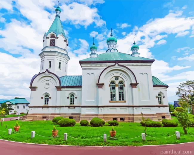 Russian Orthodox Church Hakodate Painting By Numbers Kits