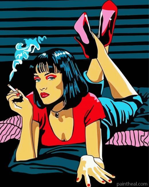 Pulp Fiction Mia Wallace Painting By Numbers Kits