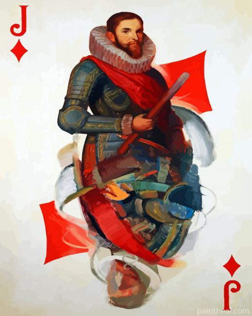 Jack Of Diamonds Card Painting By Numbers Kits