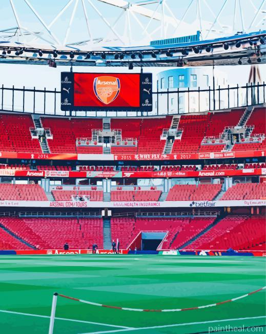 Emirates Stadium Painting By Numbers Kits