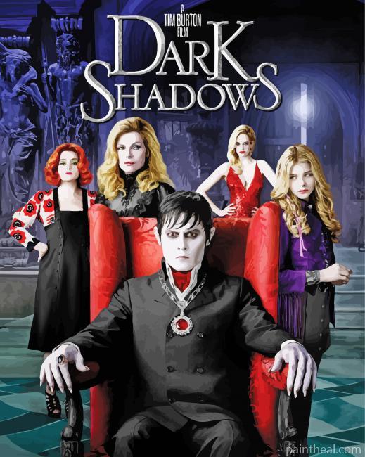 Dark Shadows Poster Painting By Numbers Kits