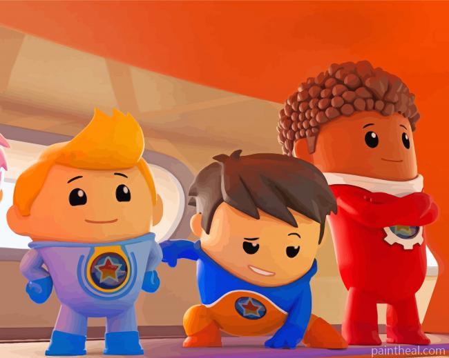 Go Jetters Animated Serie Characters Painting By Numbers Kits