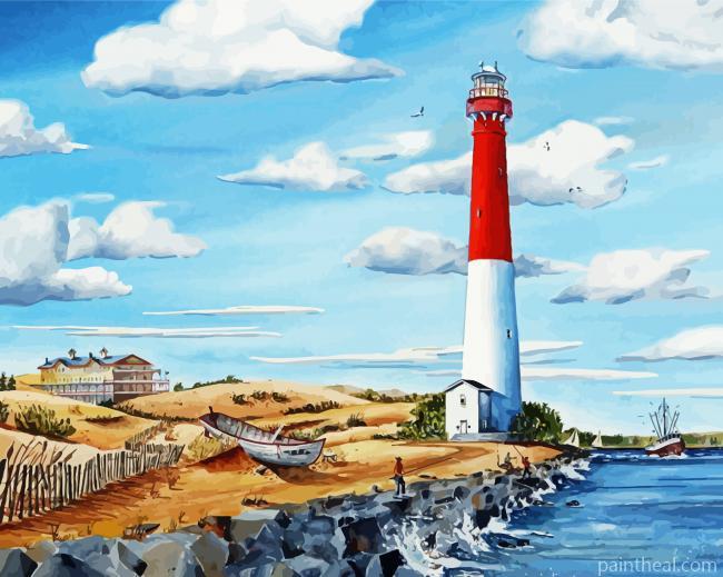Cool Barnegat Lighthouse Painting By Numbers Kits