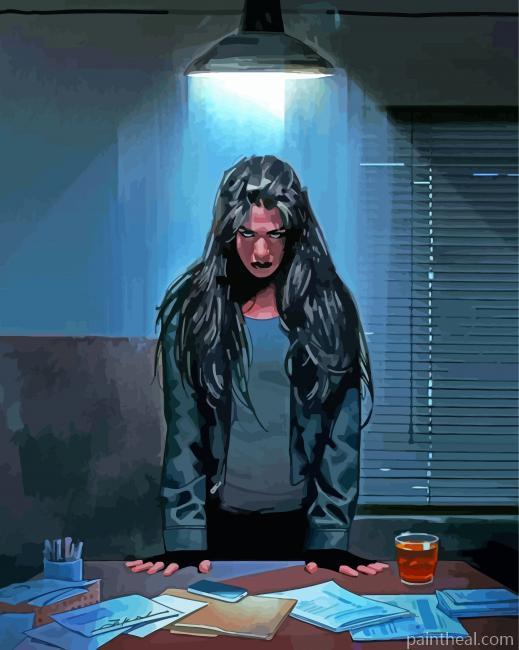 Jessica Jones Serie Character Art Painting By Numbers Kits