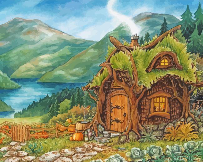 Hagrids House Painting By Numbers Kits