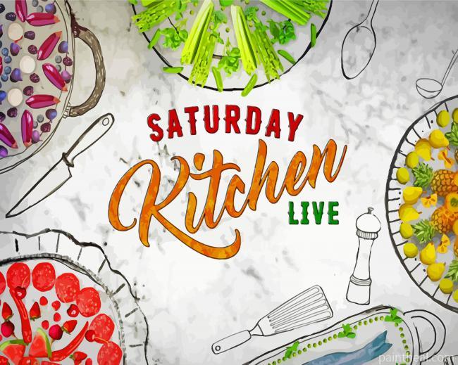 Saturday Kitchen Poster Painting By Numbers Kits