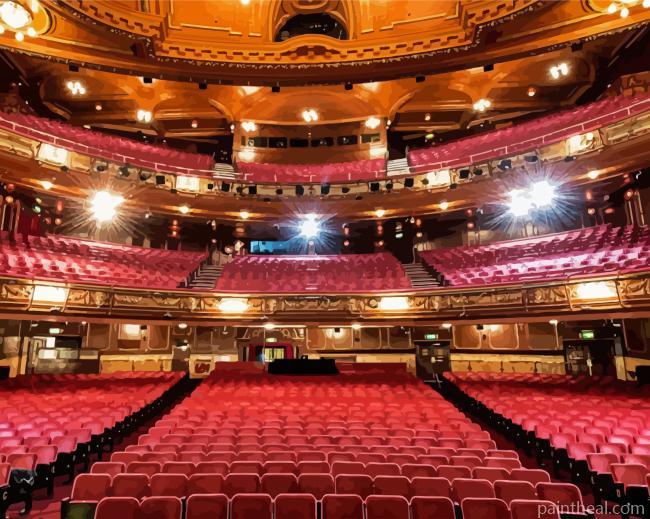 Inside London Palladium Theatre Painting By Numbers Kits