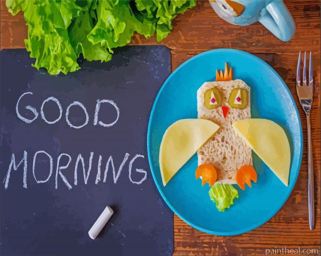 Funny Food For Kids Painting By Numbers Kits