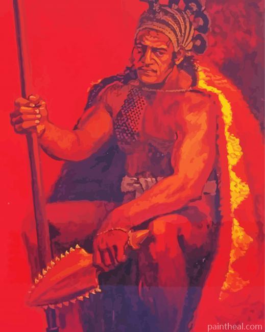 Native Island Man Art Painting By Numbers Kits