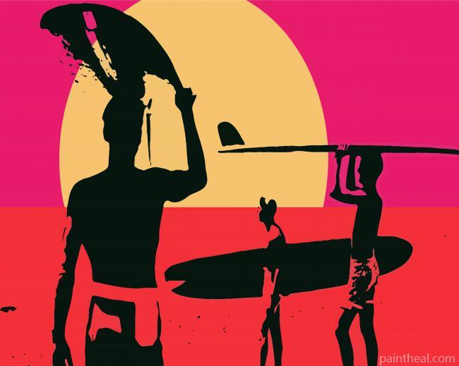 The Endless Summer Illustration Painting By Numbers Kits