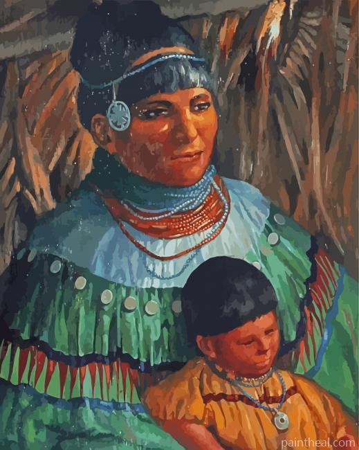 Seminole Indian Painting By Numbers Kits