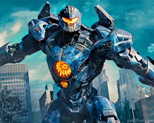 Pacific Rim Jaeger Robot Painting By Numbers Kits