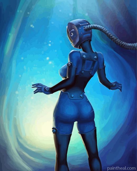 Aesthetic Female Submarine Painting By Numbers Kits