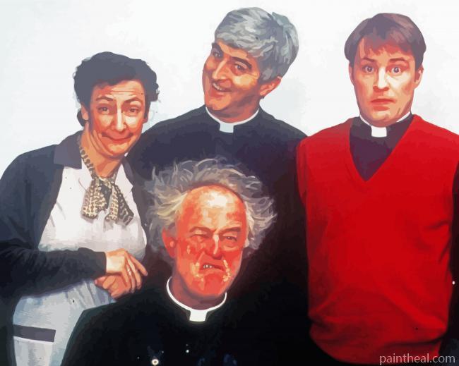 Father Ted Characters Painting By Numbers Kits