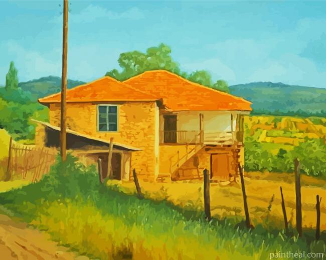 Aesthetic Primitive House Painting By Numbers Kits