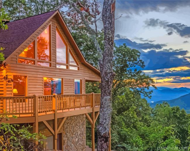 Secluded Cabin Painting By Numbers Kits