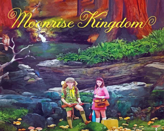 Moonrise Kingdom Poster Painting By Numbers Kits