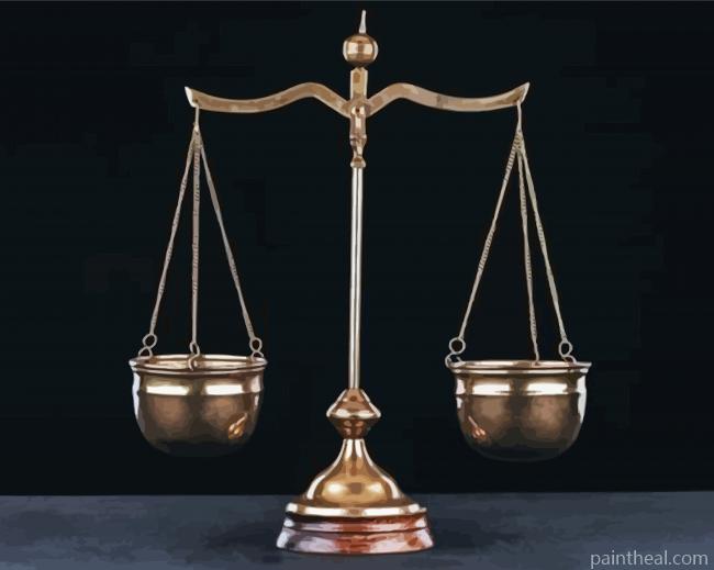 Aesthetic Scales Of Justice Painting By Numbers Kits