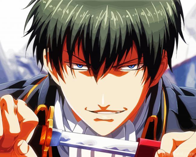 Toshiro Hijikata Gintama Anime Painting By Numbers Kits