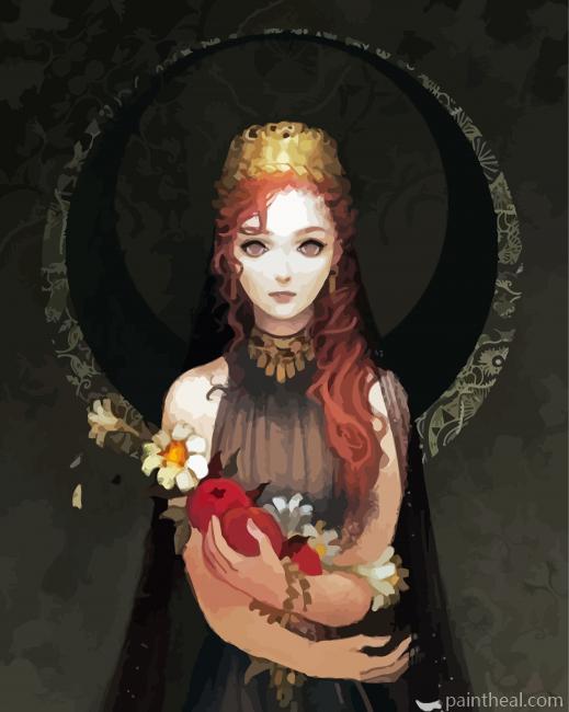 Persephone Goddess Painting By Numbers Kits