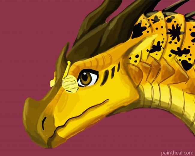 Yellow Wings Of Fire Painting By Numbers Kits
