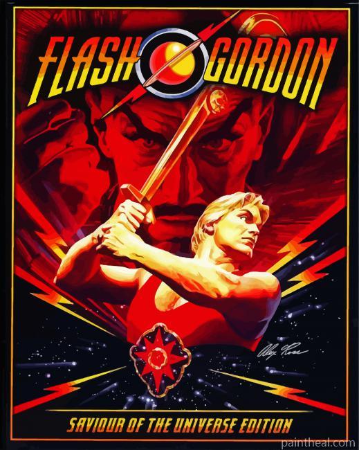 Flash Gordon Art Painting By Numbers Kits