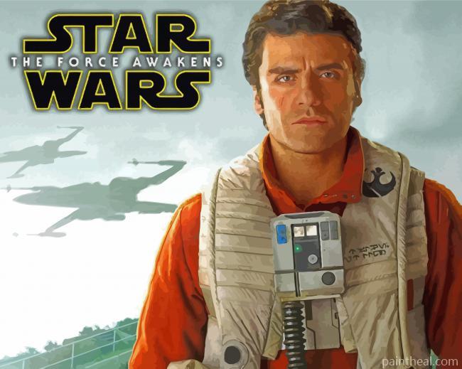 Poe Dameron Star Wars Character Painting By Numbers Kits