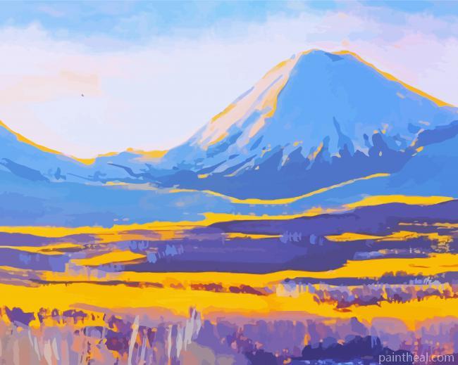 Tongariro National Park New Zealand Art Painting By Numbers Kits