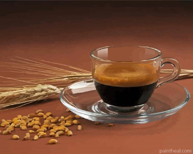 Malt And Black Coffee Painting By Numbers Kits