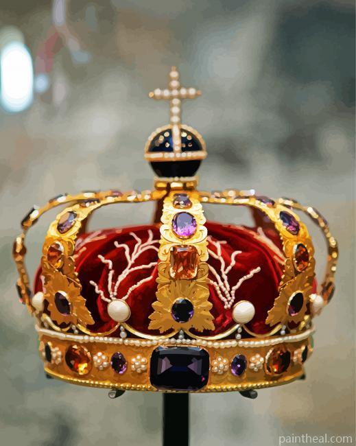 Queen Crown Painting By Numbers Kits