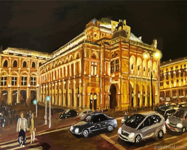 Vienna Opera House Art Painting By Numbers Kits