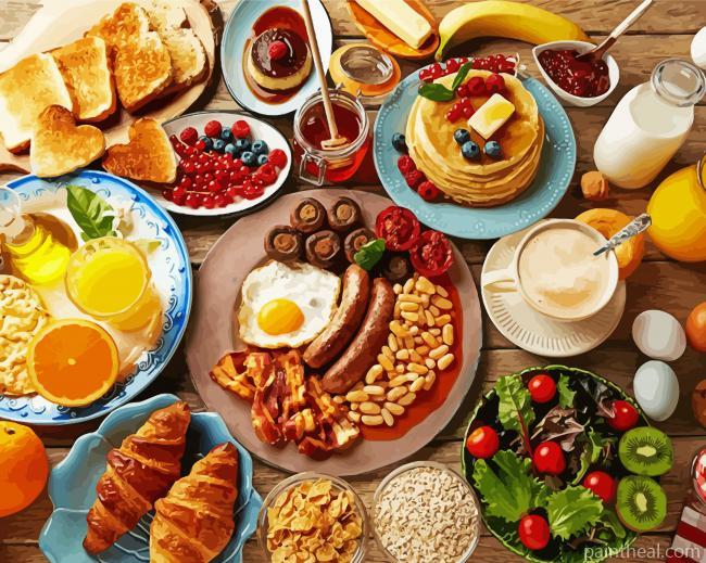 Sunday Brunch Painting By Numbers Kits
