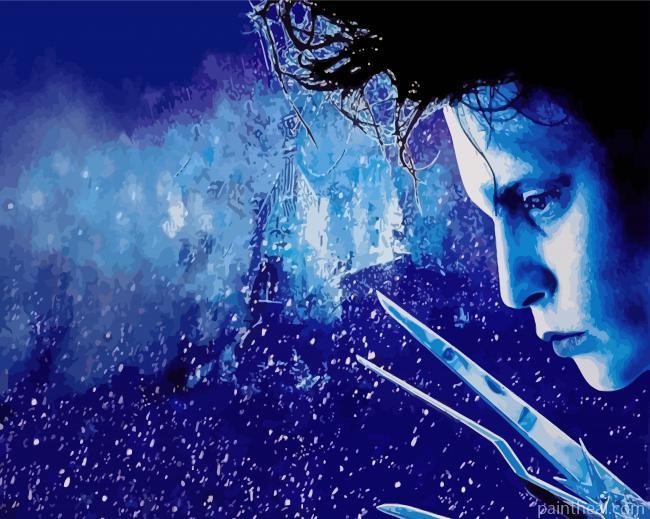 Johnny Depp Edward Scissorhands Painting By Numbers Kits