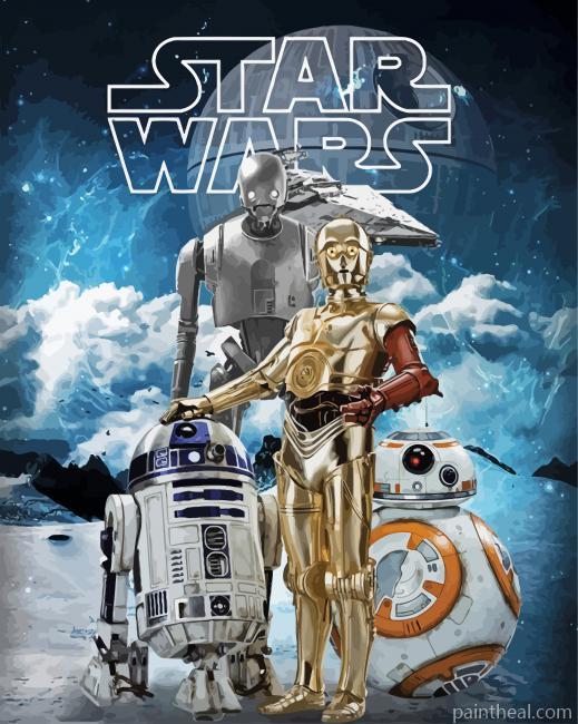 Star Wars Droids Poster Painting By Numbers Kits
