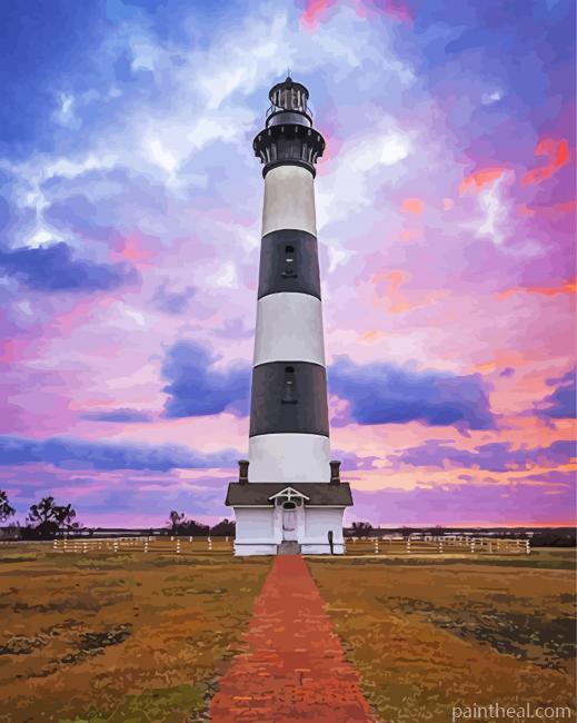 Nags Head Lighthouse Painting By Numbers Kits