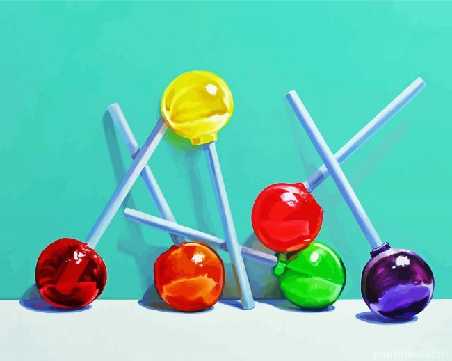 Colorful Lolly Painting By Numbers Kits