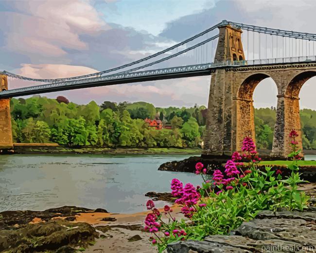 Menai Bridge Wales Painting By Numbers Kits