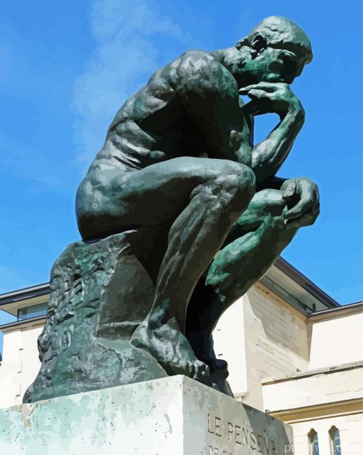 Paris The Thinker Painting By Numbers Kits
