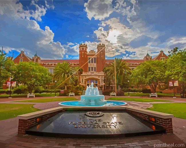Florida State University In Tallahassee Painting By Numbers Kits