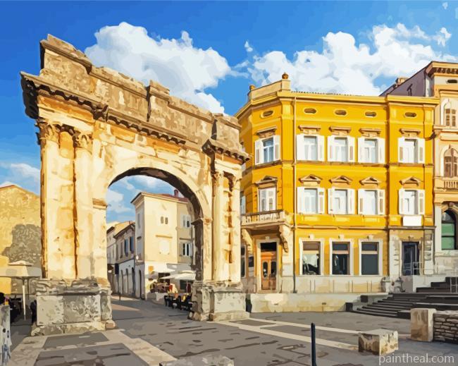Aesthetic Arch Of The Sergii Pula Painting By Numbers Kits