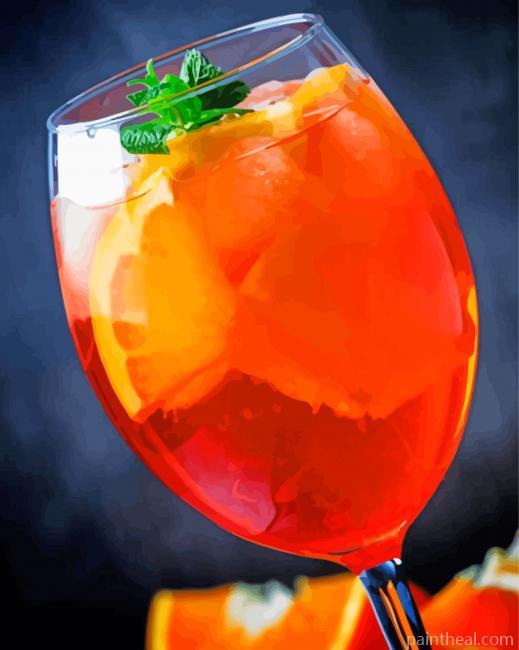 Fresh Aperol Spritz Painting By Numbers Kits