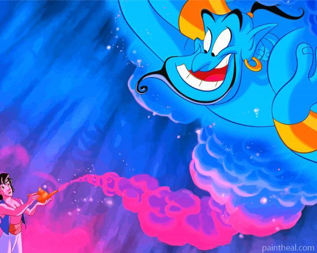 Aladdin Genie Painting By Numbers Kits