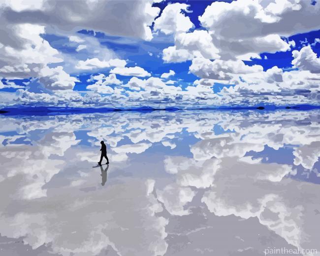 Salar De Uyuni Landscape Painting By Numbers Kits