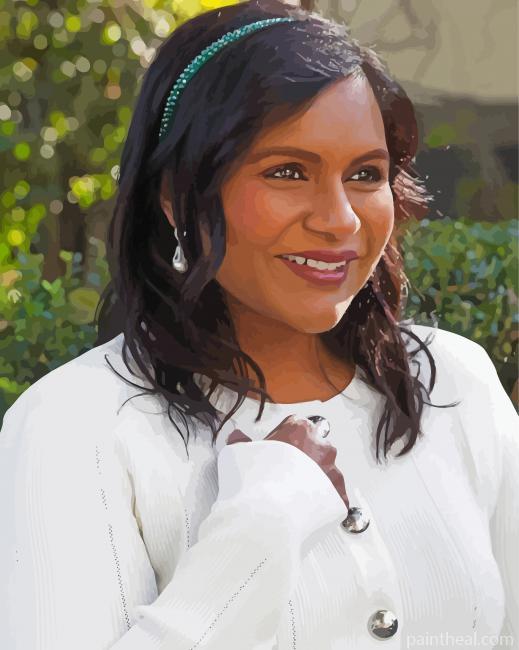 Actress Mindy Kaling Painting By Numbers Kits