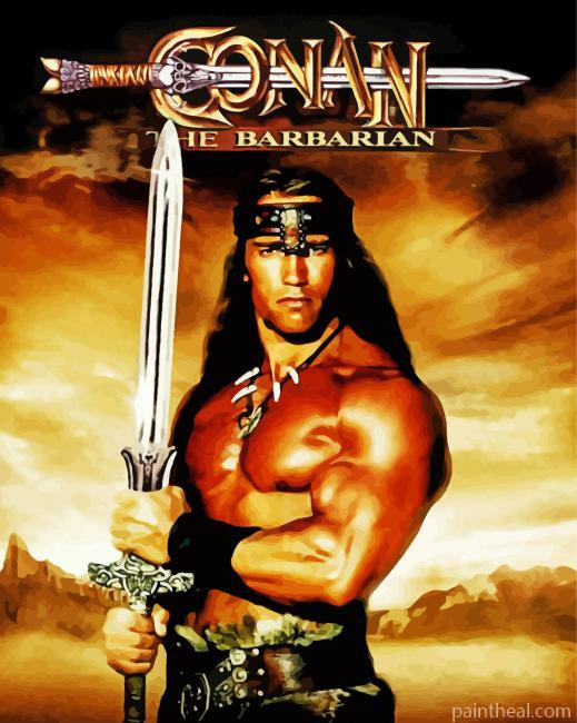 Conan The Barbarian Poster Painting By Numbers Kits