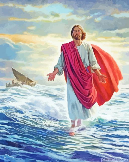 Jesus In Water Painting By Numbers Kits