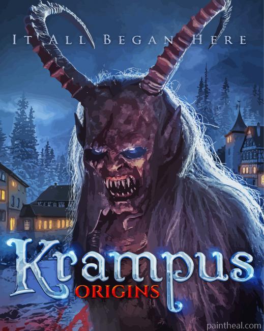Krampus Origins Poster Painting By Numbers Kits