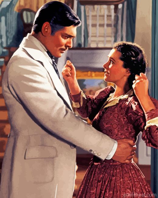 Scarlett And Rhett Butler Painting By Numbers Kits