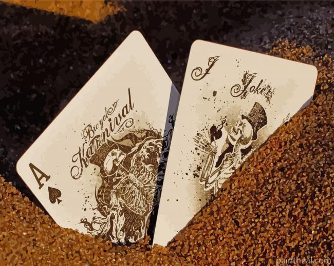 The Joker Ace Cards Painting By Numbers Kits