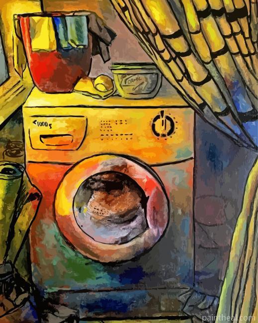 Laundry Room Art Painting By Numbers Kits